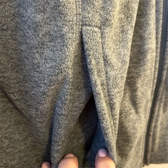Lands' End Women's Gray Fleece Full Zip Jacket Size S Casual Pockets - Picture 5 of 11